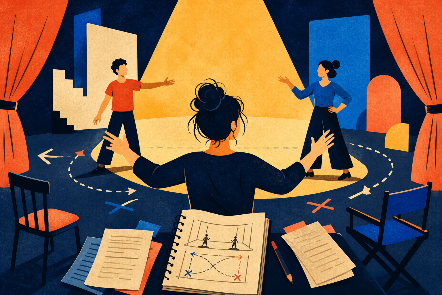 Illustration de l'atelier de mise en scène