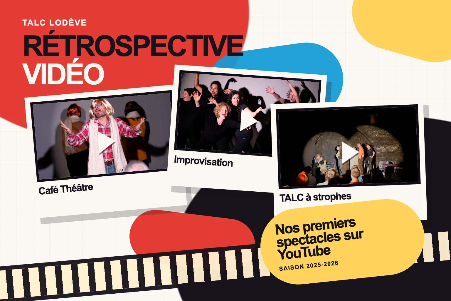 Montage des vidéos des premiers spectacles du TALC